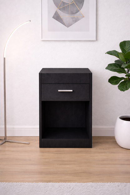 Hide Zone™ Modern Bedside Table with Secret Security Compartment