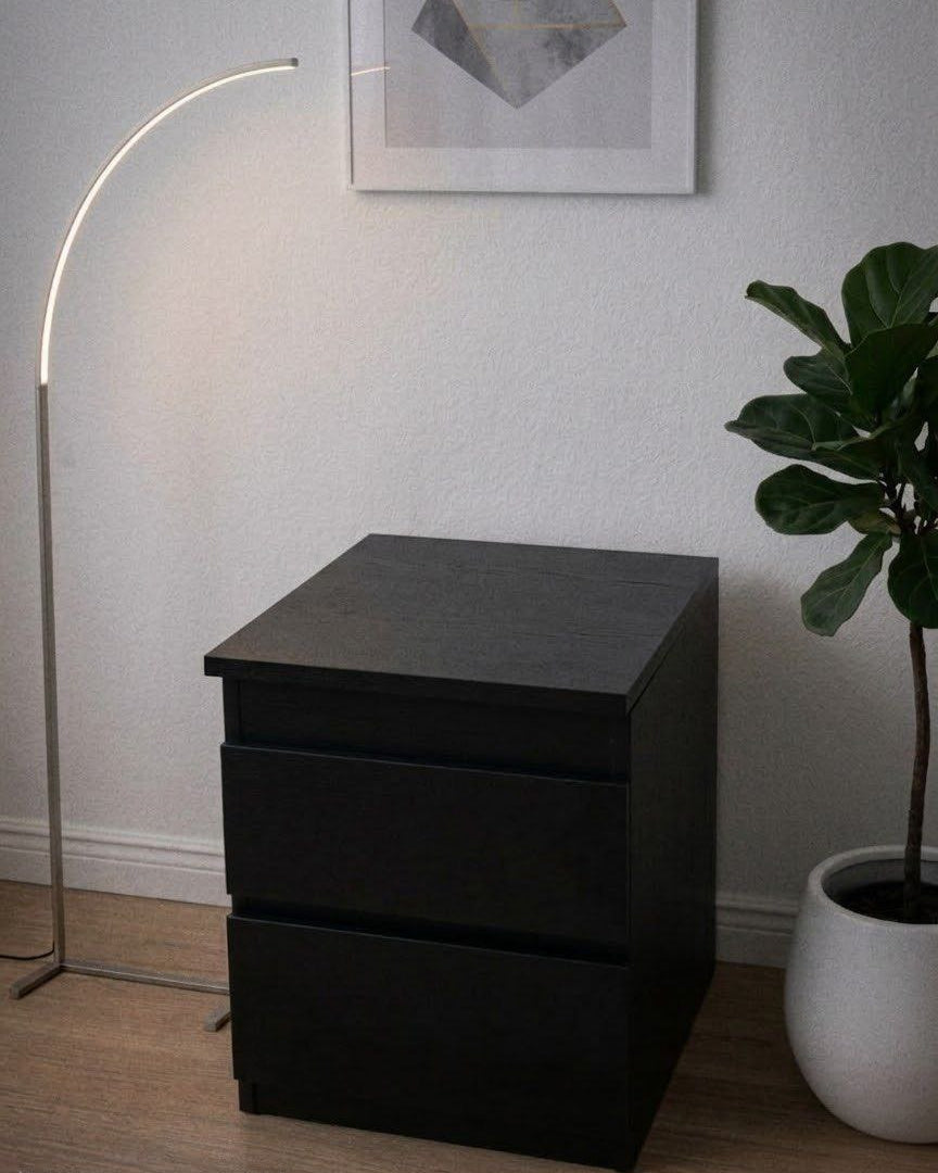 Hide Zone™ Modern Nightstand with Hidden Security Drawer