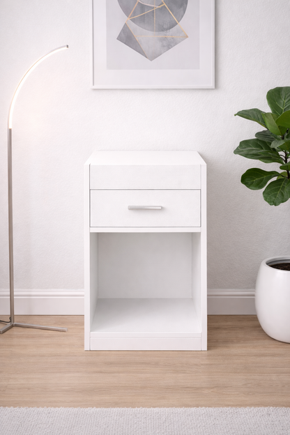Hide Zone™ Modern Bedside Table with Secret Security Compartment